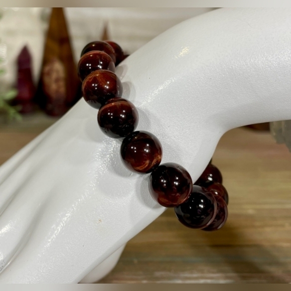 Red Tiger Eye Bracelet - Picture 2 of 2